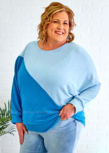 Make It Snappy Top - SkyBlue/Blue