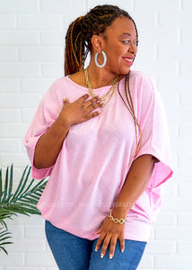 Iconic Moves Top - Pink/Ivory
