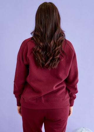 Never Better Knit Pullover - Burgundy* FINAL SALE *