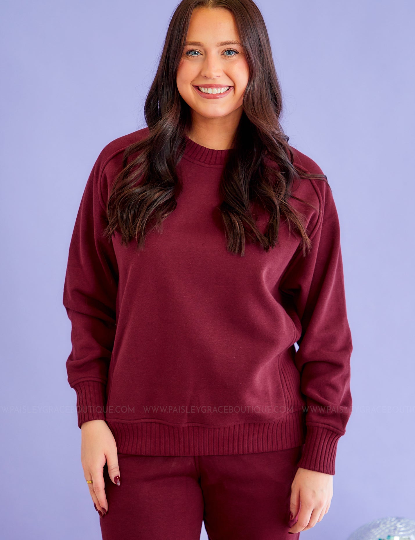 Never Better Knit Pullover - Burgundy - LAST ONES FINAL SALE