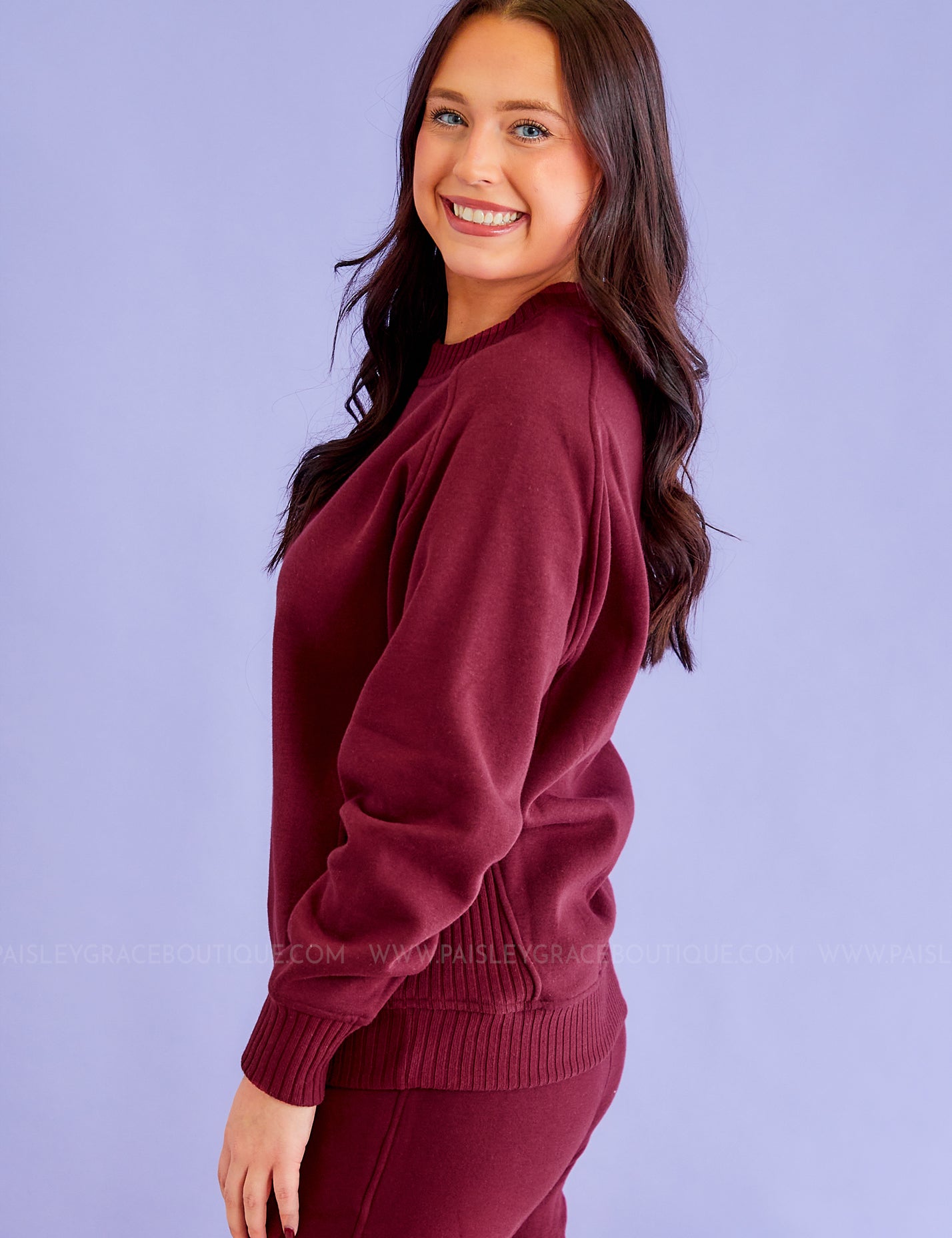 Never Better Knit Pullover - Burgundy - LAST ONES FINAL SALE