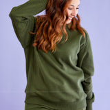 Never Better Knit Pullover - Olive* FINAL SALE *