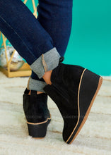 Load image into Gallery viewer, Tori Wedge Boots by Corkys - Black Suede
