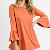 DEAL - Minimalist Bell Sleeve Top - Copper - LAST ONES FINAL SALE