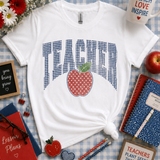 Gingham Teacher SoftPrint Tee