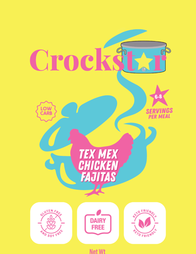 PREORDER -  Crockstar - Tex-Mex Chicken Fajitas