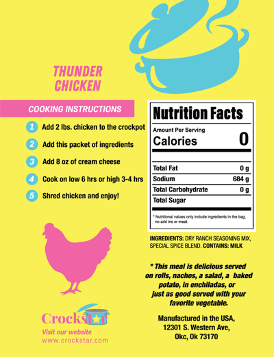 PREORDER -  Crockstar - Thunder Chicken