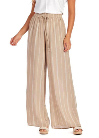 Emily Smocked Trouser - Tan - FINAL SALE