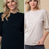 Casual Moments Top - 2 Colors* FINAL SALE *