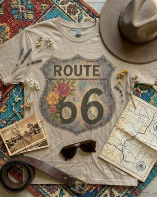 Vintage Route 66 Boujee Tee