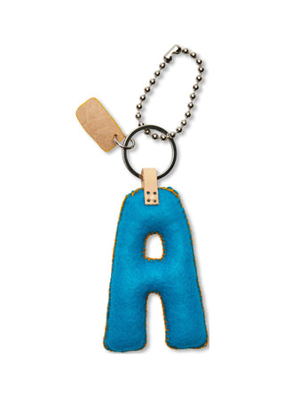 Felt Alphabet Charm by Consuela -Turquoise