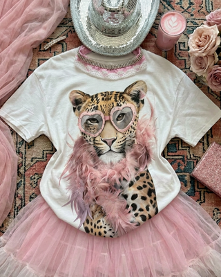 Glam Leopard Boujee Tee