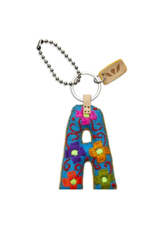 Felt Alphabet Charm by Consuela -Turquoise