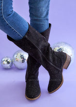 Load image into Gallery viewer, Crystal Boots by Very G - Black - FINAL SALE
