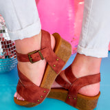 Shayne Wedge by Very G - Rust* FINAL SALE *