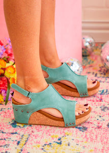 Isabella Wedges by Very G - Turquoise