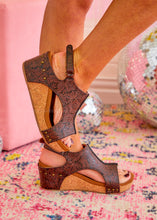 Load image into Gallery viewer, Isabella Tooled Wedges by Very G - Chocolate
