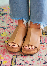 Load image into Gallery viewer, Volta Wedges by Corkys - Taupe Smooth
