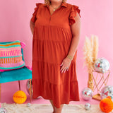 Time Stands Still Dress - Rust* FINAL SALE *