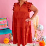 Time Stands Still Dress - Rust* FINAL SALE *