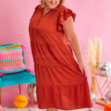 Time Stands Still Dress - Rust* FINAL SALE *