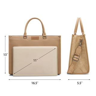 Wrangler Laptop Tote - Khaki w/ Side Tool