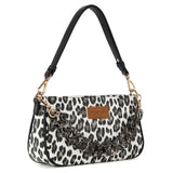 Wrangler Western Leopard Print Shoulder Bag with Chain Detail  - 3 Colors