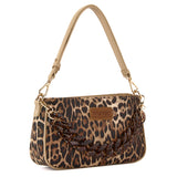 Wrangler Western Leopard Print Shoulder Bag with Chain Detail  - 3 Colors