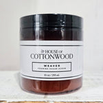 Jar of Weaver Foaming Sugar Scrub from House of Cottonwood on a light background