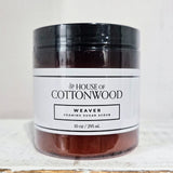 Jar of Weaver Foaming Sugar Scrub from House of Cottonwood on a light background