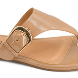 What's The Gossip Sandals - Camel Patent by Corkys