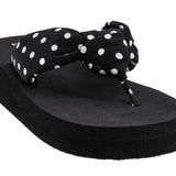 You Go Girl Flip Flops by Corkys - Polka Dot