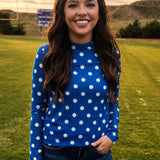 Game Day PolkaDot Mesh Top - 9 colors