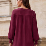Park Bench Poetry Top - Wine