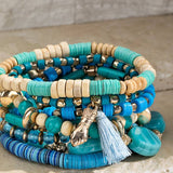 Georgia Charm & Bead Bracelet Set