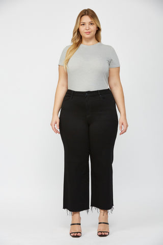 Wide Leg Crop - Black - Preorder