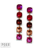 DEAL Square Rhinestone Drop Earring -  2 Styles