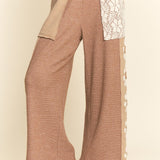 Soft Heavy Mix Matched Flower Patch Sweatpants - FINAL SALE