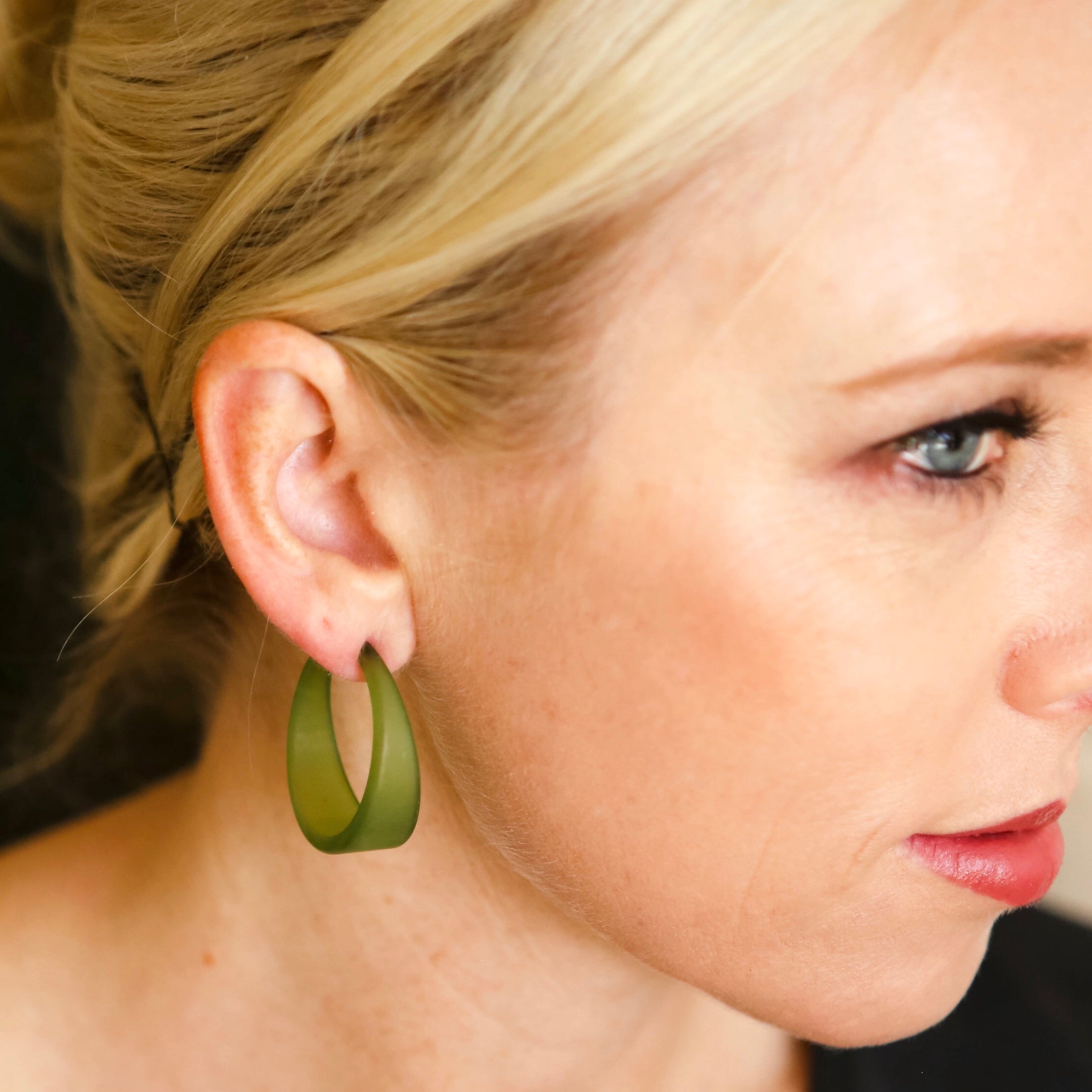 Frosted Emily Hoop Earrings - PREORDER