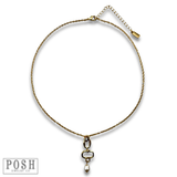 DEAL Chain Necklace With Pearl Drop - 2 Styles