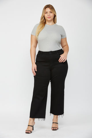 Wide Leg Crop - Black - Preorder