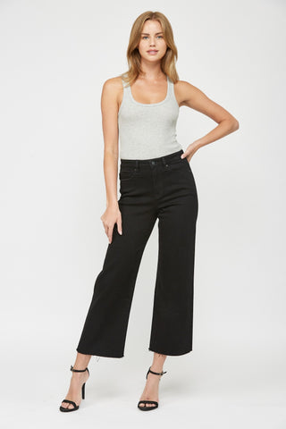 Wide Leg Crop - Black - Preorder