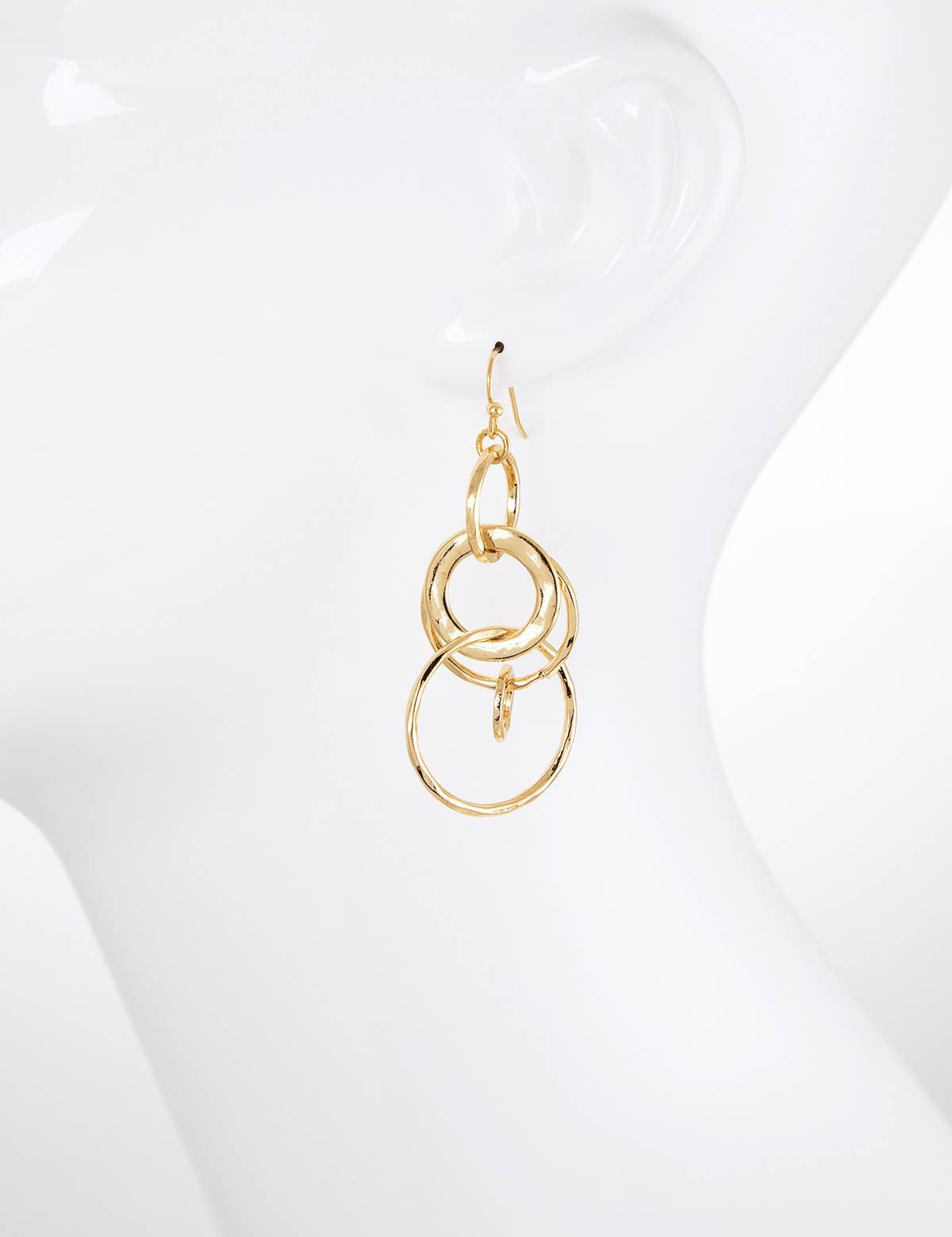 Heidi Interlocking Hoop Drop Earrings