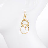 Heidi Interlocking Hoop Drop Earrings