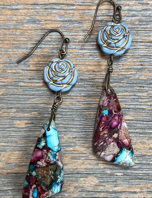 Nava Stone Dangle Earrings