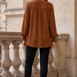Park Bench Poetry Top - Mocha Brown