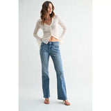 Mid-Rise Bootcut Jeans By Mica