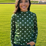 Game Day PolkaDot Mesh Top - 9 colors