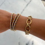 Two Toned Beaded Bracelet by Chan Sutt - PREORDER