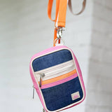 Crossbody: Denim Print